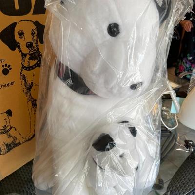 Vintage RCA Victor Mascot Nipper & Chipper Dogs by Dankin Plush 24" NIB as Pictured.