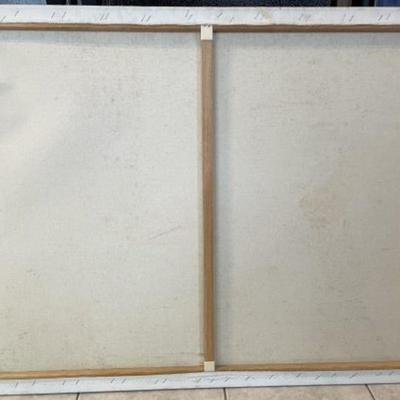 Vintage Noted New Jersey Artist McCrink Acrylic Painting 30" x 40" in Good Preowned Condition.