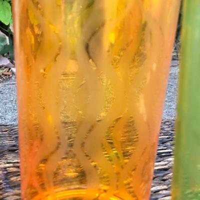 (4) Colorful Acrylic Cups