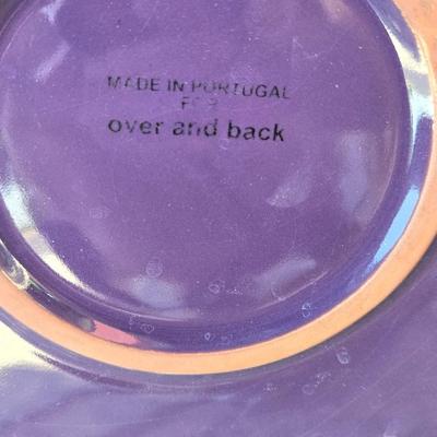 Purple Glazed Terracotta Chip and Dip Combo
