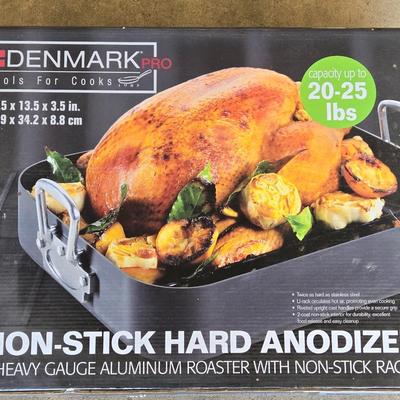 Denmark Pro Anodized Roaster with Rack