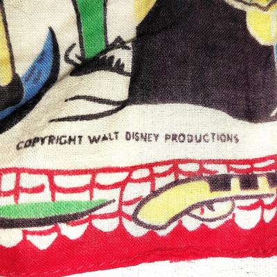 VINTAGE WALT DISNEY PRODUCTIONS HANKIE