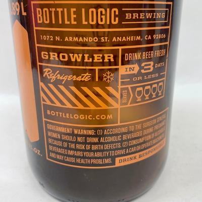 Half Gallon Size Bottle Logic Brown Glass Beer Bottle