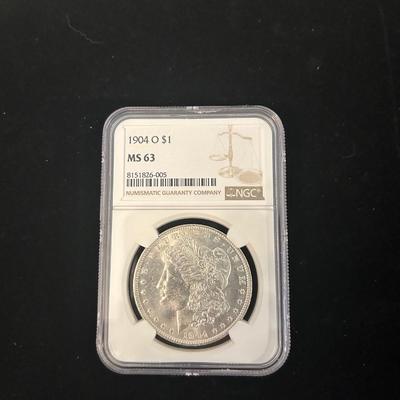 1904 0 Morgan Silver Dollar