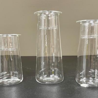Partylite Votive Trio Clear Glass Candleholders