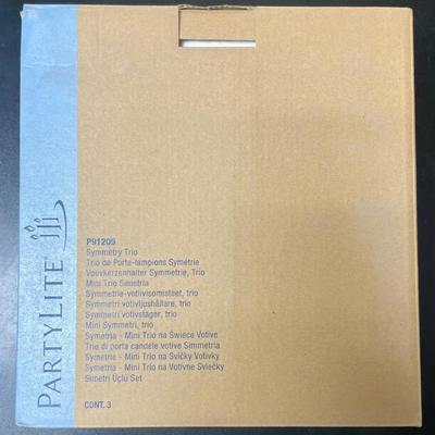 Partylite Votive Trio Clear Glass Candleholders