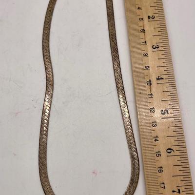 Sterling Silver necklace with broken clasp 14.0 grams