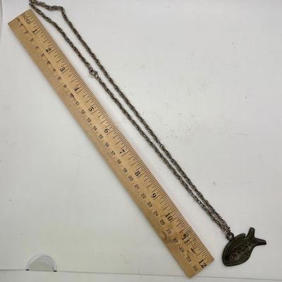 Jesus Fish Pendant & Chain