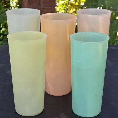 Vintage Mid Century Tupperware Cups