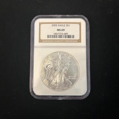 2005 American Silver Eagle MS69