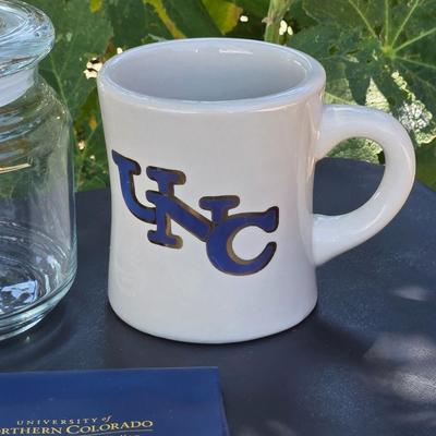 UNC Glass Jar, Coffee Cup, and Card Holder