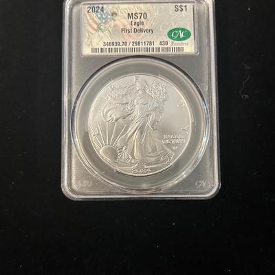 2024 MS70 First Delivery American Silver Eagle