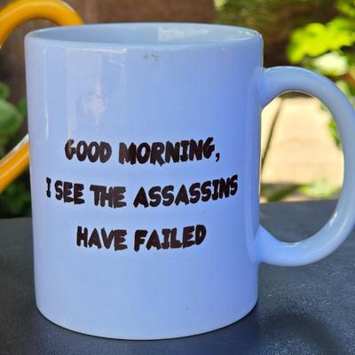 (3) Funny Coffee Mugs