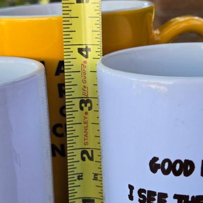 (3) Funny Coffee Mugs