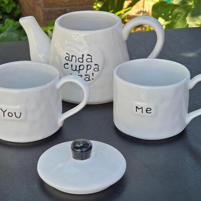 You, Me, and a Cup of Tea - Tea for 2 stackable set