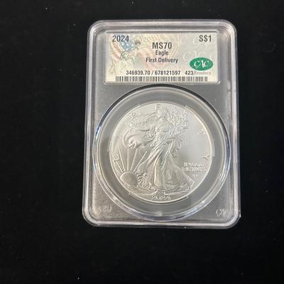 2024 First Delivery American Silver Dollar CAC
