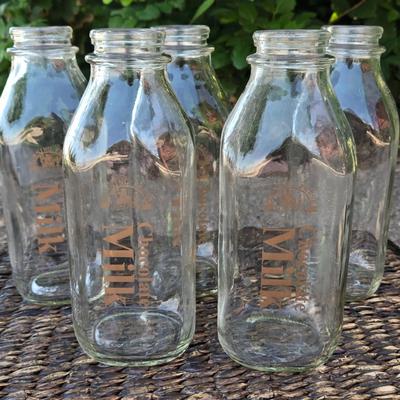 Glass Milk Jars
