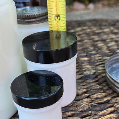 Vintage Glass Jars with Lids
