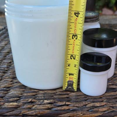 Vintage Glass Jars with Lids