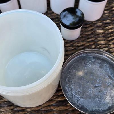 Vintage Glass Jars with Lids