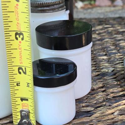 Vintage Glass Jars with Lids