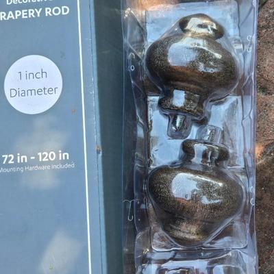 New, Unused Drapery Rod 72"-120"