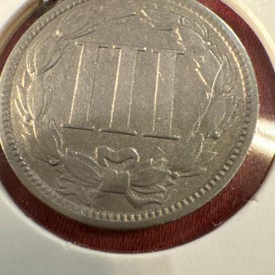 1868 III NICKEL UNC US COIN