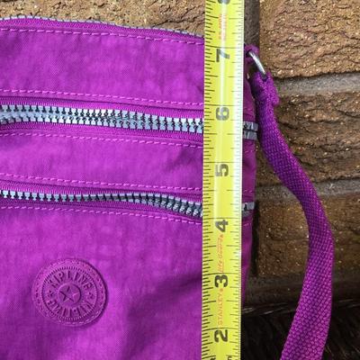 Kipling Purple CrossBody Bag with Signature Gorilla Keychain