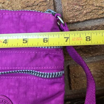 Kipling Purple CrossBody Bag with Signature Gorilla Keychain