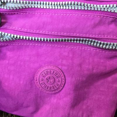 Kipling Purple CrossBody Bag with Signature Gorilla Keychain