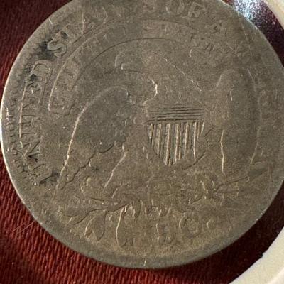 1835 Capped Bust .5c VF U S coin