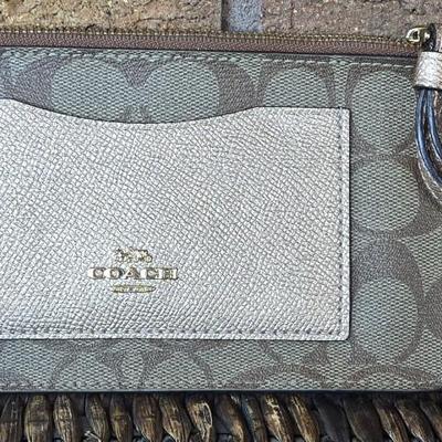 COACH Signature Wristlet Wallet