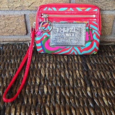 COACH Poppy Collection Wristlet Wallet