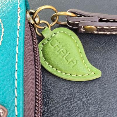 CHALA Dragonfly Leather Wristlet Wallet