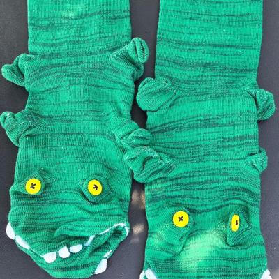 Funny Face Pig and Alligator Socks