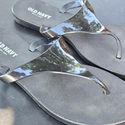 Black Sandals and Flip Flops