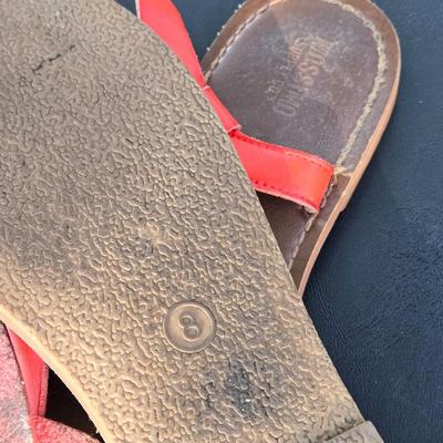 (2) Pairs of Sandals - Red & Black