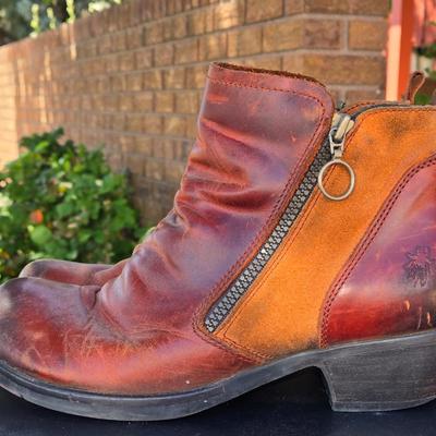 FLY London Brown Leather Boots