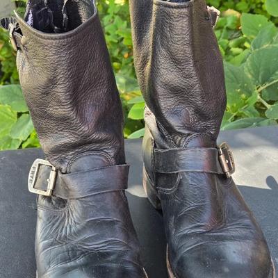 FRY Black Leather Boots