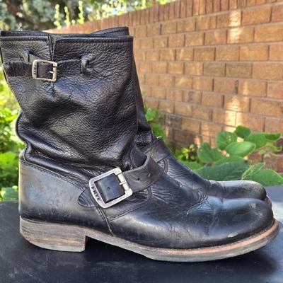 FRY Black Leather Boots