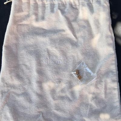 Badgley Mischka Gold Heels with Dust Bag