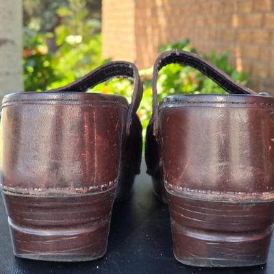 Dansko Brown Mary Jane Clogs