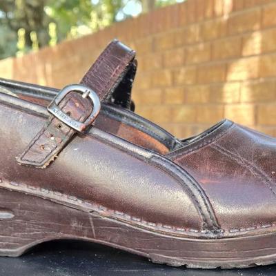 Dansko Brown Mary Jane Clogs