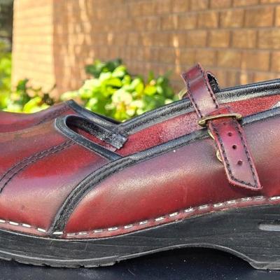 Sanita Brown Mary Jane Clogs