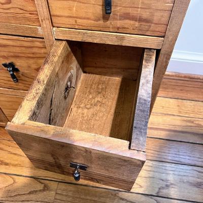 Vintage 12 Drawer Apothecary Cabinet