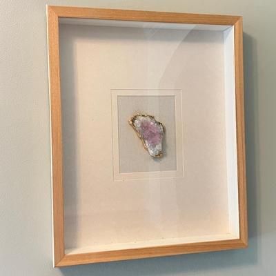 2 Shadow Box Framed Natural Crystals