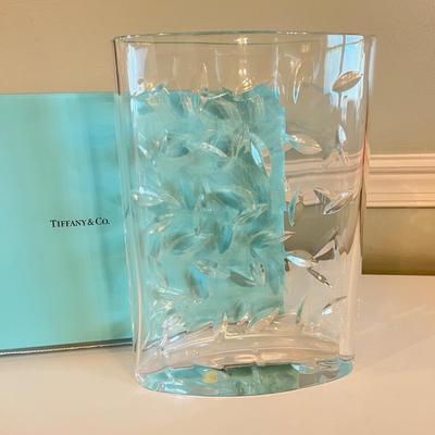 Tiffany & Co. Cut Leaf Design Flower Vase NIB