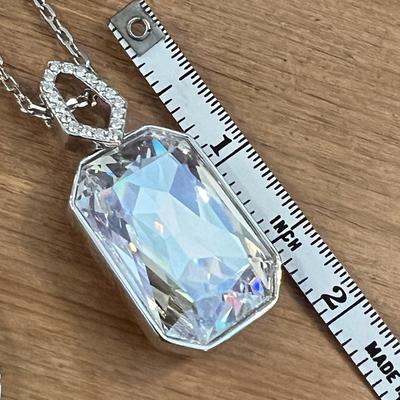 2 Swarovski Crystal Necklaces Signed