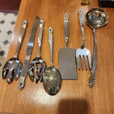 7 Piece Lot of Godinger Serving Set