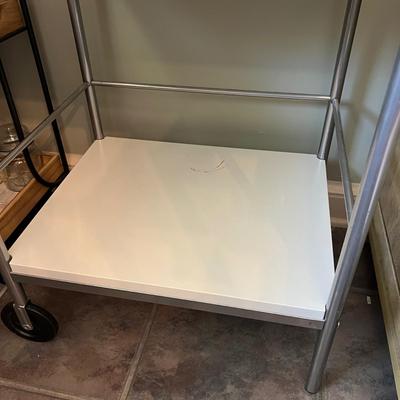 2 Matching Kitchen Rolling Bar Carts